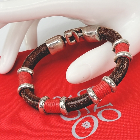 Uno De 50 "Arcoiris" Red Spool Bracelet - Picture 3 of 10